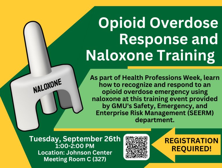 Flyer for Opioid Overdose Response Training